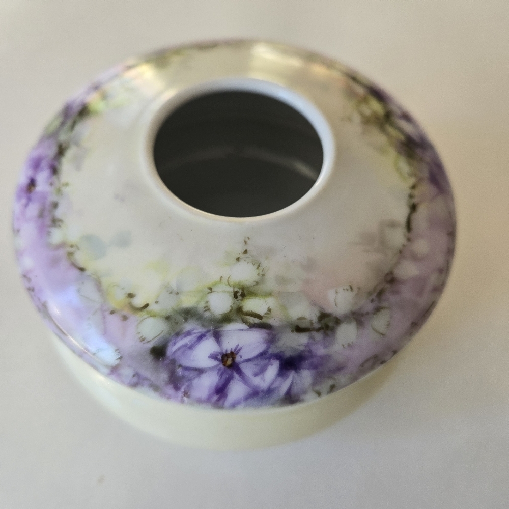 Antique Bavaria Porcelain Hair Receiver